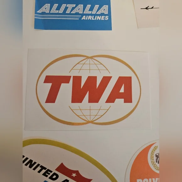 Airline Luggage Decals Original Antique x 40 - Picture 5 of 11